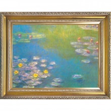 立体複製名画 モネ「睡蓮」 20号【ポイント５％還元中】|複製名画　ゴッホ、モネなど海外画家をご紹介|アートの友社
