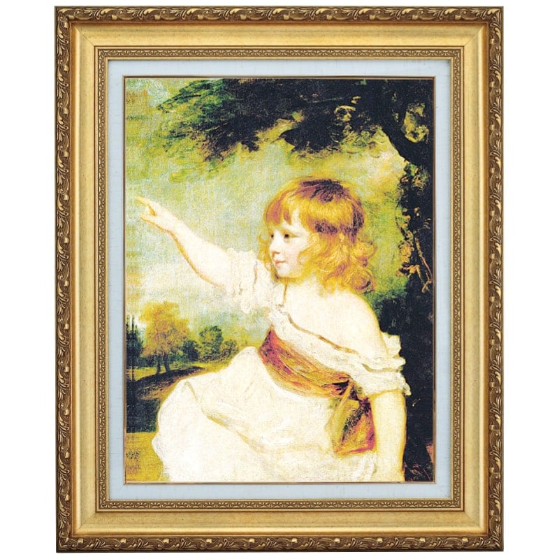 レノルズ 『マスター・ヘア』 10号 額装 立体複製名画 西洋絵画