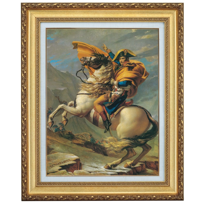 ルイ・ダヴィッド 『ナポレオン』 4号 額装 立体複製名画 西洋絵画