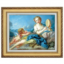立体複製名画 フランソワ・ブーシ「女神テルプシコア」 4号|複製名画　ゴッホ、モネなど海外画家をご紹介|アートの友社