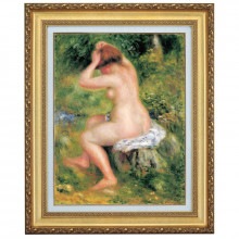 立体複製名画 ルノワール「入浴支度する裸婦」4号|複製名画　ゴッホ、モネなど海外画家をご紹介|アートの友社