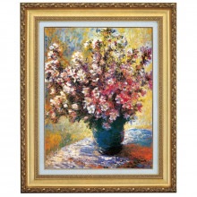 立体複製名画 モネ「花瓶の花」4号|複製名画　ゴッホ、モネなど海外画家をご紹介|アートの友社