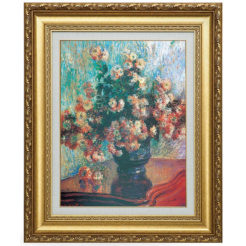 M様ご購入　イタリア製ゴブラン織 ロココ調 風景画、モネ複製画 花瓶の花 M様ご購入 イタリア製ゴブラン織 ロココ調 風景画、モネ複製画