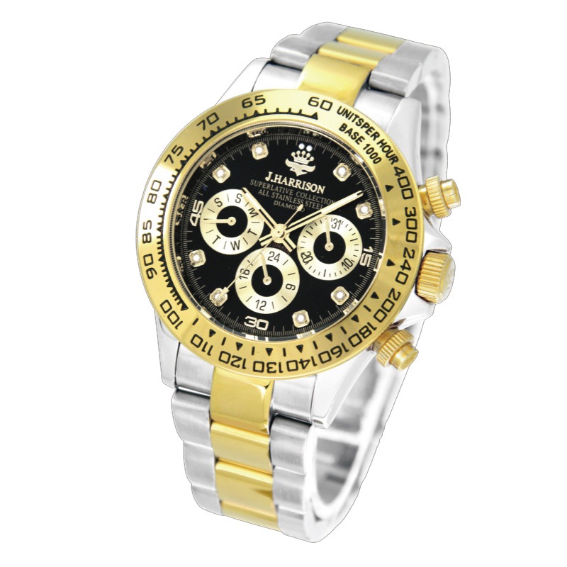 イギリスデザイン 天然ダイヤ 8石自動巻時計 : 時計 トケイ