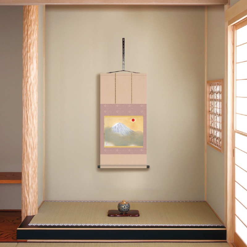 【真作】掛軸　舟遊図　桜咲く春の川を行く優雅な日本画掛軸　V118 速水御舟『桜』掛軸 アートの友社 : アートの友社 速水御舟『桜』掛軸