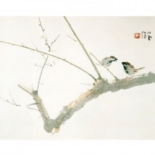 竹内栖鳳『梅園』掛軸|複製 掛軸 横山大観・伊藤若冲など日本画をご紹介|アートの友社