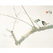 竹内栖鳳『梅園』額|複製 掛軸 横山大観・伊藤若冲など日本画をご紹介|アートの友社
