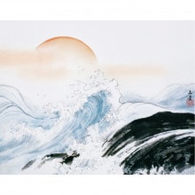 複製/川合玉堂/雪霽/雪中村風景/リトグラフ/山水図/掛軸☆宝船☆AI-979 複製/川合玉堂/雪霽/雪中村風景/リトグラフ/山水図/掛軸☆宝船☆AI-