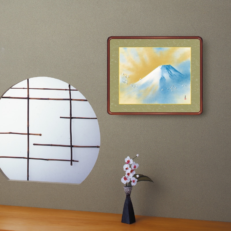 川合玉堂『波涛朝陽』高級額 : アートの友社 川合玉堂『波涛朝陽』高級