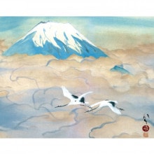 川端龍子『舞鶴図』掛軸【ポイント５％還元中】|複製 掛軸 横山大観・伊藤若冲など日本画をご紹介|アートの友社