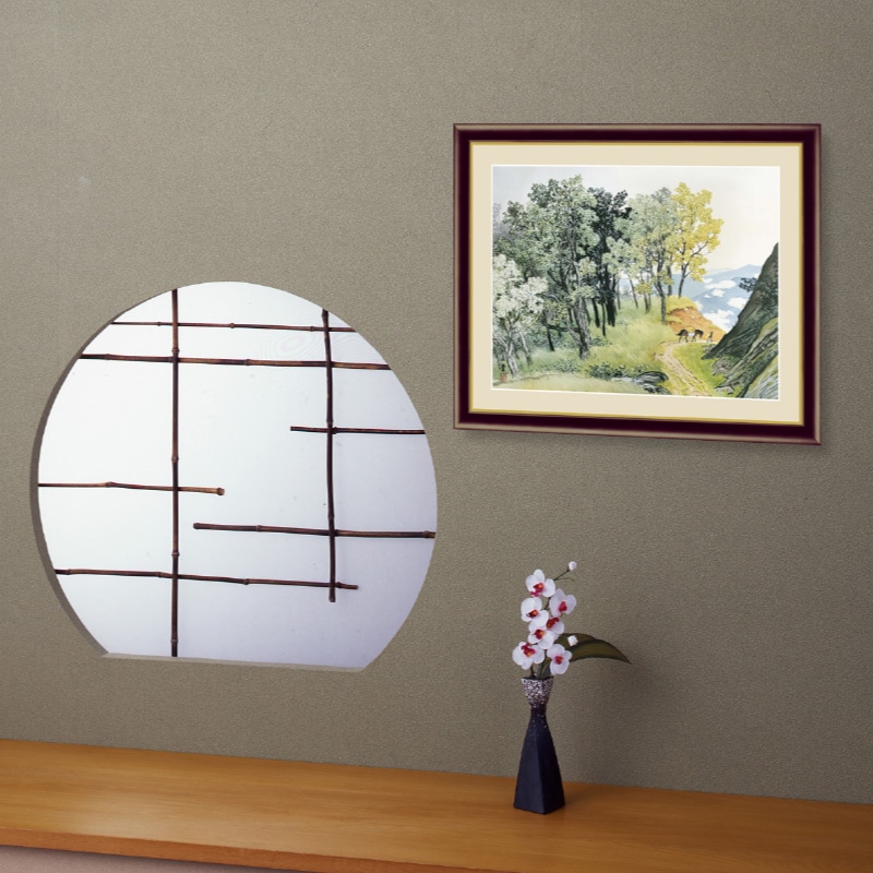 川合玉堂『山雨一過』夏 額 : アートの友社 川合玉堂『山雨一過