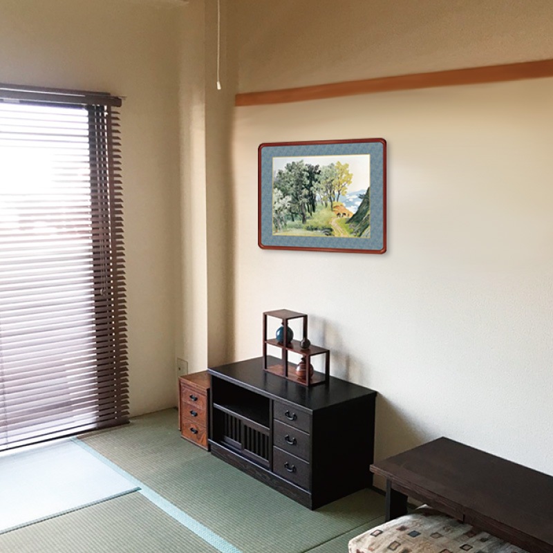 川合玉堂、紅葉飛瀑、超希少額装用画版、新品額装付 川合玉堂『清流紅葉』秋 額 : アートの友社 川合玉堂『清流紅葉