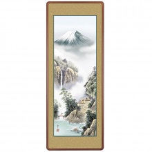 富士季景 夏『富士緑風』額 伊藤渓山【ポイント５％還元中】|複製 掛軸 横山大観・伊藤若冲など日本画をご紹介|アートの友社