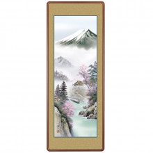 富士季景 春『富士来春』額 伊藤渓山【ポイント５％還元中】|複製 掛軸 横山大観・伊藤若冲など日本画をご紹介|アートの友社