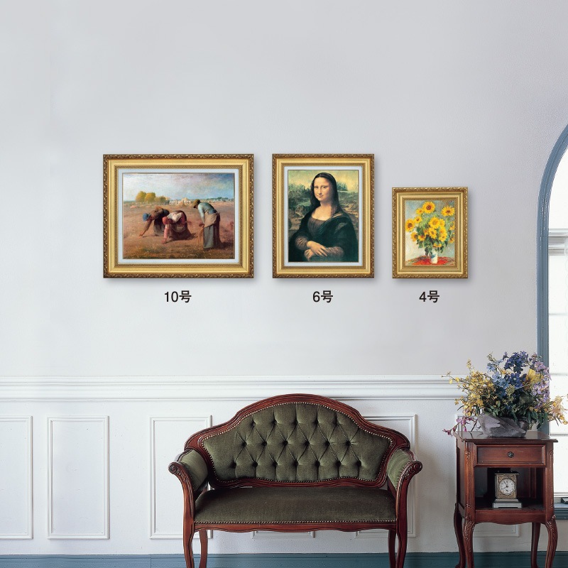 モネ 『秋のアルジャントゥイユ』 6号 額装 立体複製名画 西洋絵画
