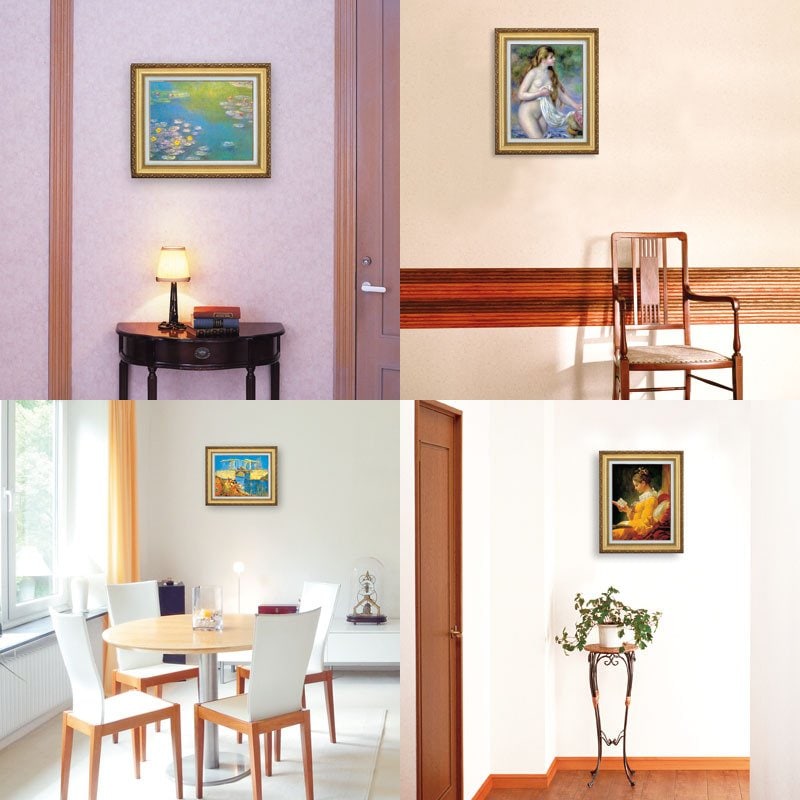 クリムト 『ブナ林』 6号 額装 立体複製名画 西洋絵画 レプリカ