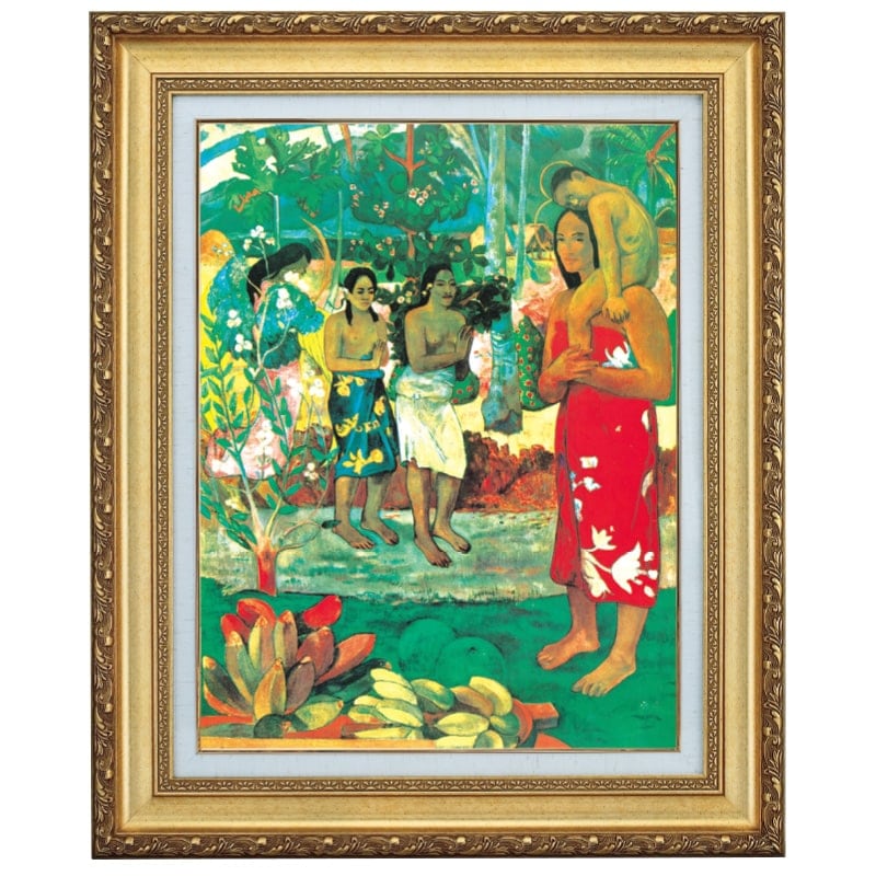 立体複製名画 ゴーガン 「マリア礼賛（らいさん）」 10号【ポイント5