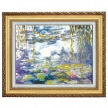 モネ 「睡蓮（マルモッタン）」 4号 立体複製名画 【ポイント５％還元中】|複製名画　ゴッホ、モネなど海外画家をご紹介|アートの友社