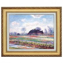 モネ 「サッセンハイムのチューリップ花畑」 4号 立体複製名画 【ポイント５％還元中】|複製名画　ゴッホ、モネなど海外画家をご紹介|アートの友社