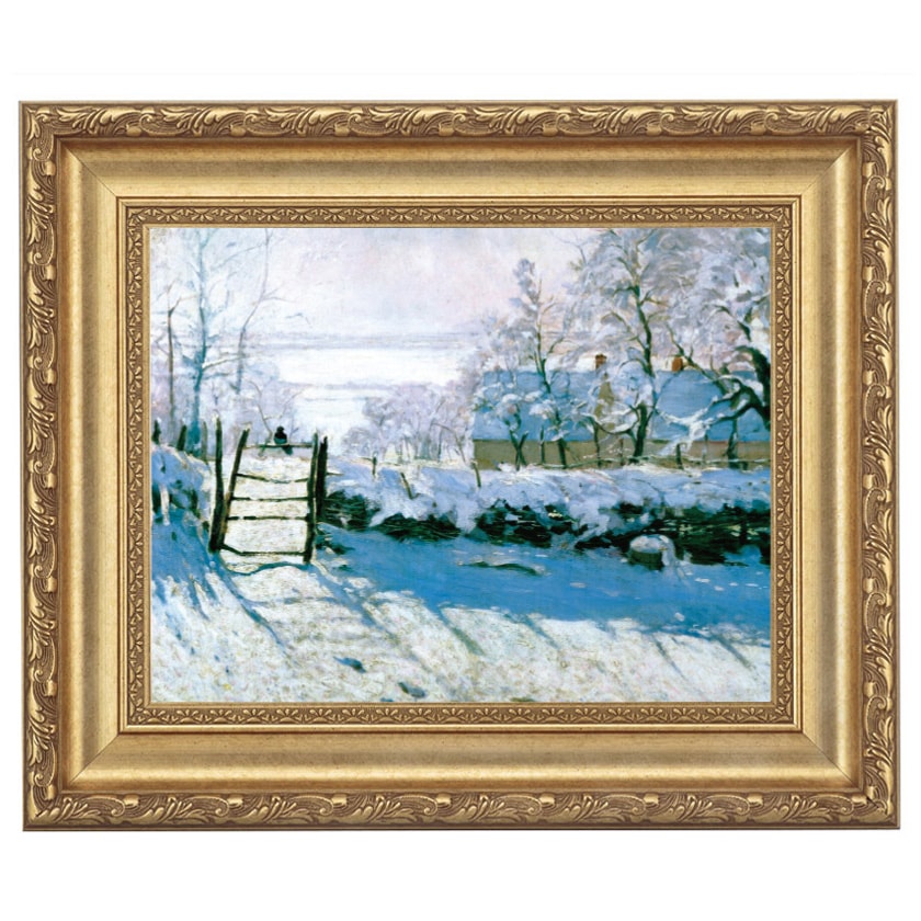 モネ 「かささぎ」 4号 立体複製名画 【5％ポイント還元中】|複製名画　ゴッホ、モネなど海外画家をご紹介|アートの友社