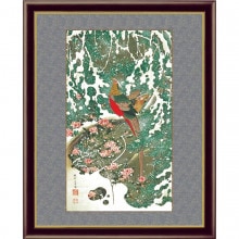 伊藤若冲　動植綵絵 雪中錦鶏図 額 美術品 インテリア レプリカ グッズ - アートの友社【ポイント５％還元中】|複製 掛軸 横山大観・伊藤若冲など日本画をご紹介|アートの友社
