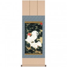 伊藤若冲　動植綵絵 老松白鶏図 掛軸 美術品 インテリア レプリカ グッズ - アートの友社【ポイント５％還元中】|複製 掛軸 横山大観・伊藤若冲など日本画をご紹介|アートの友社