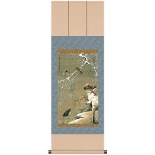 伊藤若冲 動植綵絵 雪中鴛鴦図 掛軸 美術品 複製　アートの友社【ポイント５％還元中】|複製 掛軸 横山大観・伊藤若冲など日本画をご紹介|アートの友社