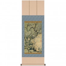 伊藤若冲 動植綵絵 梅花小禽図 掛軸 美術品 インテリア レプリカ グッズ - アートの友社|複製 掛軸 横山大観・伊藤若冲など日本画をご紹介|アートの友社