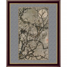 伊藤若冲 動植綵絵 梅花皓月図 額 美術品 インテリア レプリカ グッズ - アートの友社|複製 掛軸 横山大観・伊藤若冲など日本画をご紹介|アートの友社