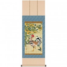 伊藤若冲 動植綵絵 向日葵雄鶏図 掛軸 美術品  レプリカ 【ポイント５％還元中】 アートの友社|複製 掛軸 横山大観・伊藤若冲など日本画をご紹介|アートの友社