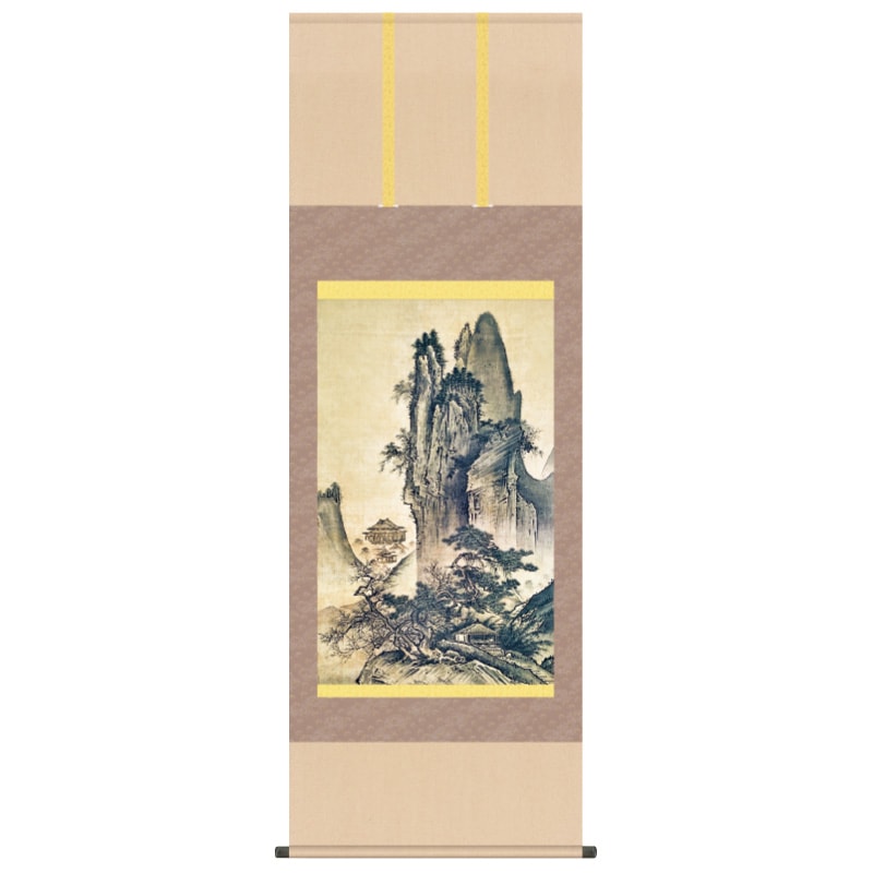 【真作】掛軸 春木南溟 山水図 春木南湖の子 逸品 O21 真作】掛軸春木南溟山水図春木南湖の子逸品O21
