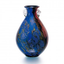 津軽びいどろ 花器『十和田』【ポイント５％還元中】|彫刻 美術品 工芸品|アートの友社