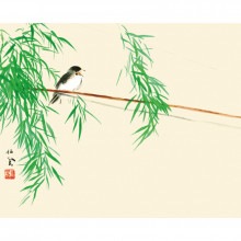 竹内栖鳳『風かおる』標準額【ポイント５％還元中】|複製 掛軸 横山大観・伊藤若冲など日本画をご紹介|アートの友社