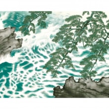 横山大観『波騒ぐ』標準額【ポイント５％還元中】|複製 掛軸 横山大観・伊藤若冲など日本画をご紹介|アートの友社