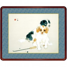 竹内栖鳳『すずめのお宿』 掛軸 複製名画 レプリカ 【ポイント5％還元