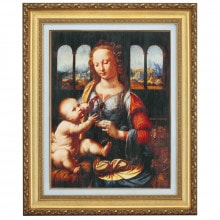 インテリアアート版画絵画(ダビンチの聖母)額付 420×297mm インテリアアート版画絵画(ダビンチの聖母)額付 420×297mm