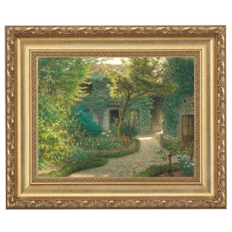 ミレー 「バルビゾンのルソーの家」 4号 立体複製名画 【5％ポイント