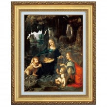 ダ・ヴィンチ「白貂を抱く貴婦人」10号立体複製名画【ポイント5