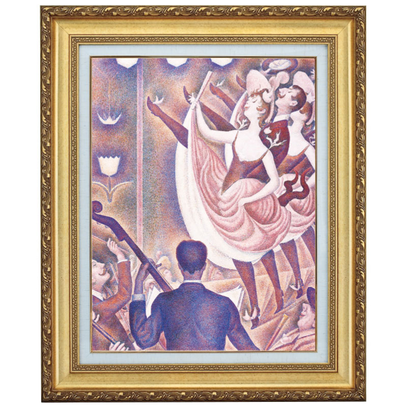 スーラ 『喝采』 10号 額装 立体複製名画 西洋絵画 レプリカ