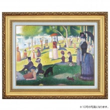 スーラ 「グランド・ジャット島の日曜日の午後」 6号 立体複製名画 【5