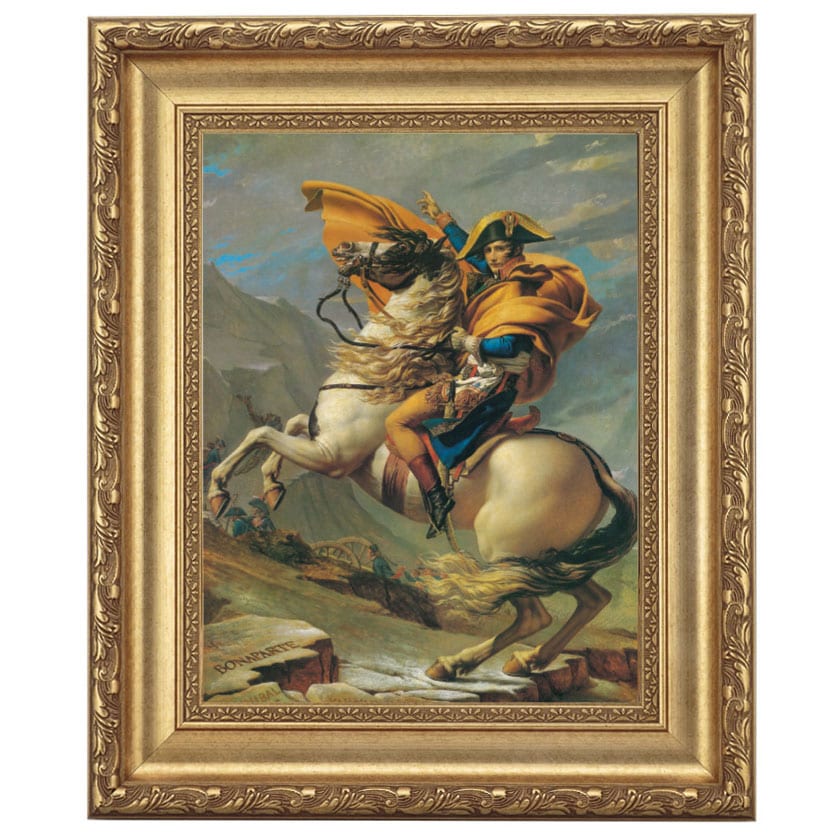 絵画の複製、フランス製 ルイ・ダヴィッド 「ナポレオン」 4号 立体複製名画 : アートの友社