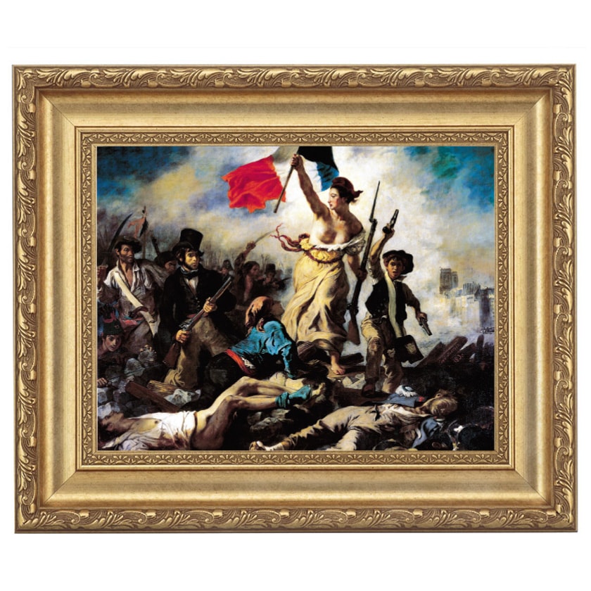 ドラクロワ 「民衆を導く自由の女神」 4号 立体複製名画 【5％ポイント