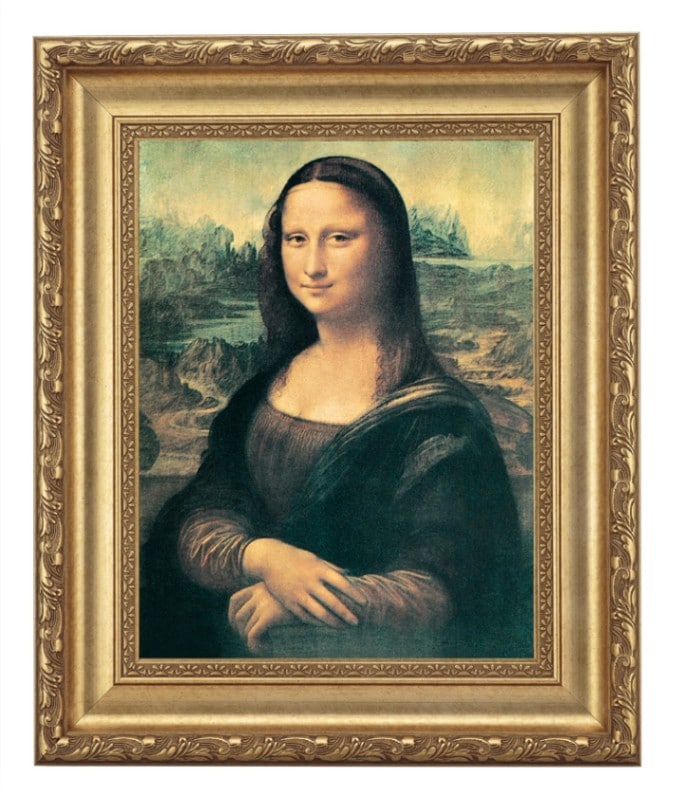 ダ・ヴィンチ 「モナリザ」 4号 立体複製名画 【5％ポイント還元