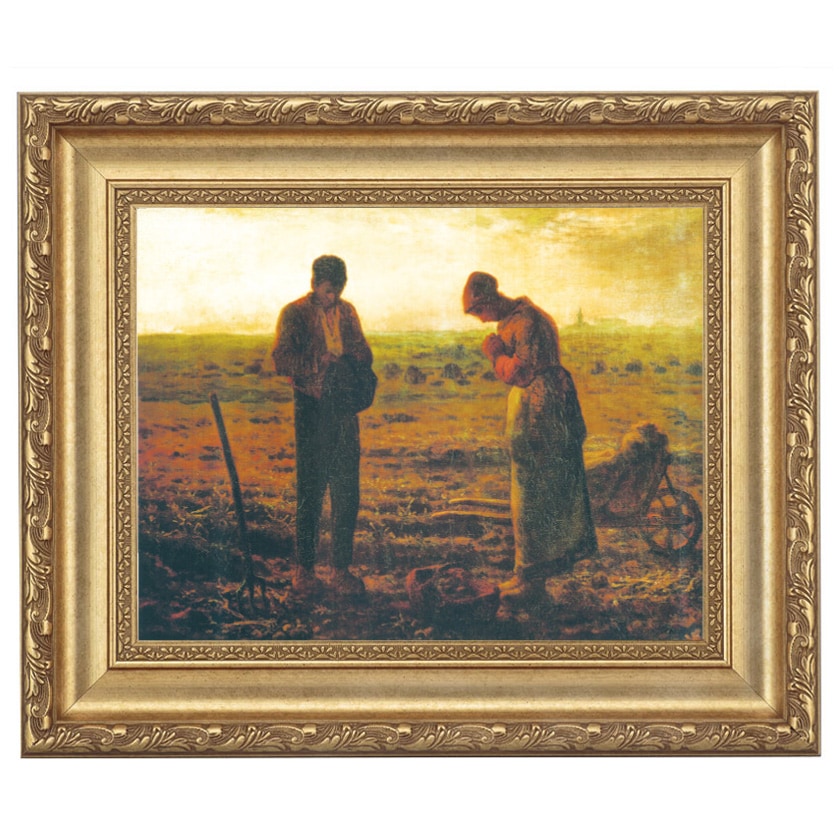 ミレー 「晩鐘」 4号 立体複製名画 【5％ポイント還元中】 : アートの