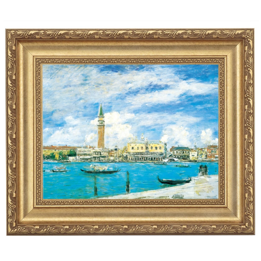 ウジェーヌ・ブーダン サンマルコ広場 4号 立体複製名画 レプリカ 額