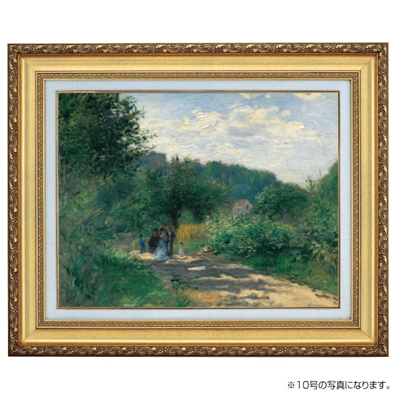 立体複製名画A4（額別売） ルノワール ルーヴェシエンヌの道 6号