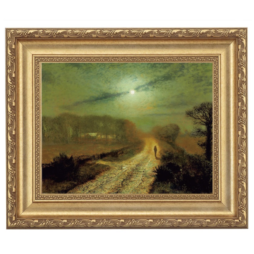 ジョン・アトキンソン・グリムショー 「月明りの風景」 4号 立体複製