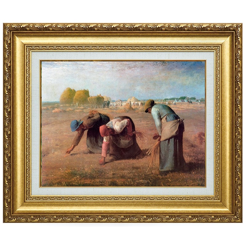 ミレー 「落穂拾い」 6号 立体複製名画 : アートの友社 310019 立体 