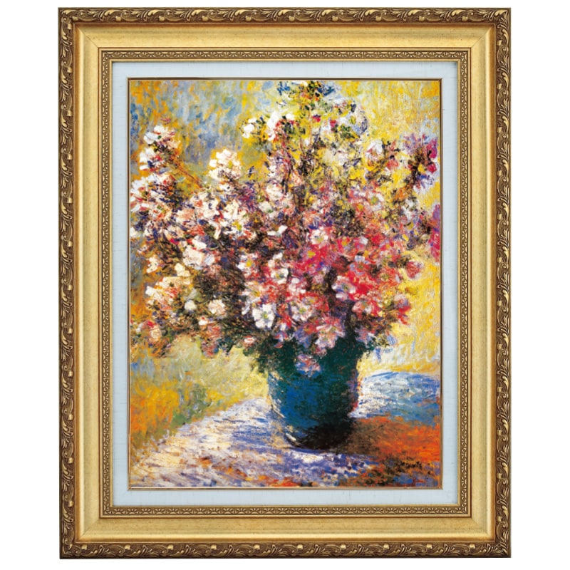 モネ 「花瓶の花」 6号 立体複製名画 : アートの友社 立体複製名画
