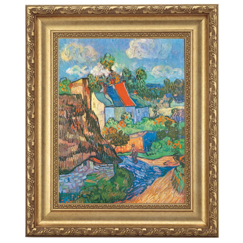 ゴッホ 「オーヴェルの家々」 4号 立体複製名画 【5％ポイント